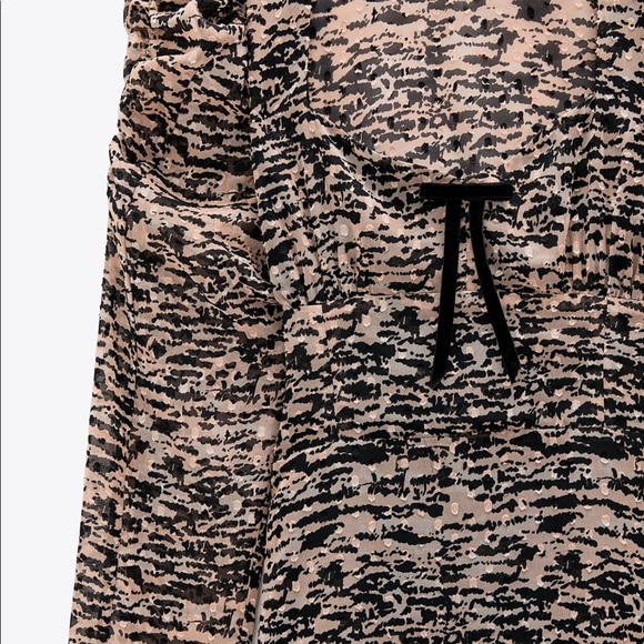NWT- ZARA Animal Print Mini Dress - Picture 7 of 7